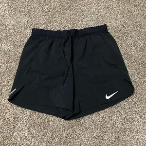 black nike running shorts